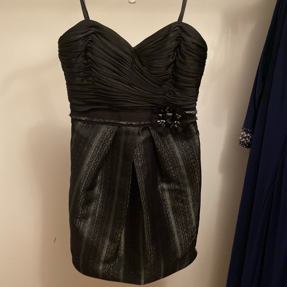 Strapless mini dress